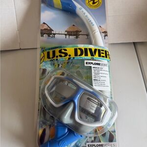 Men’s Blue Snorkel Mask - Explore Series